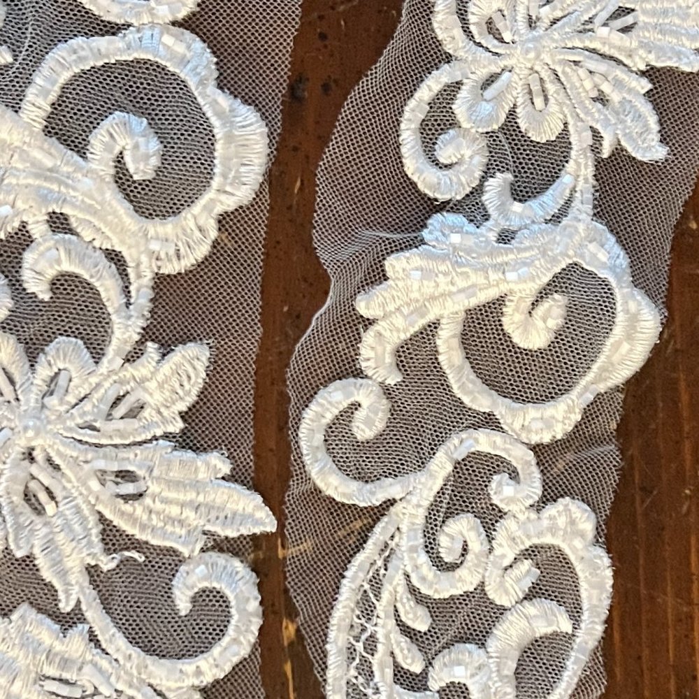 Essence of Australia Embroidered Lace Cap Sleeves - Ivory - Bridal